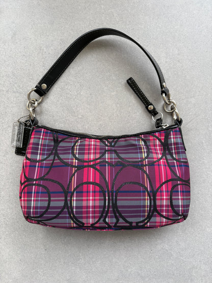 Coach Poppy Tartan Shoulder Bag
