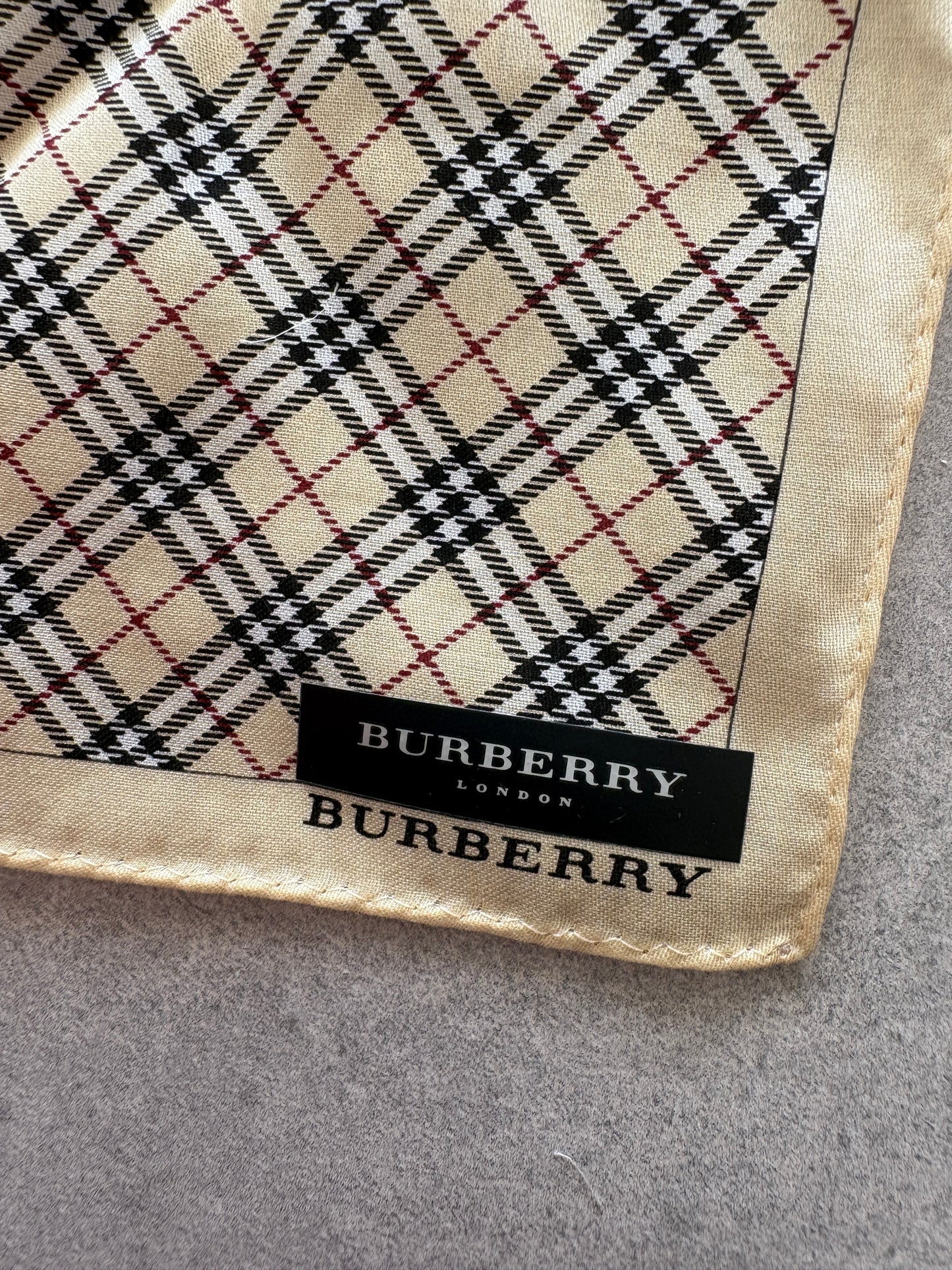 Burberry Brown Nylon Pouch & Check Wallet Gift Set with Box