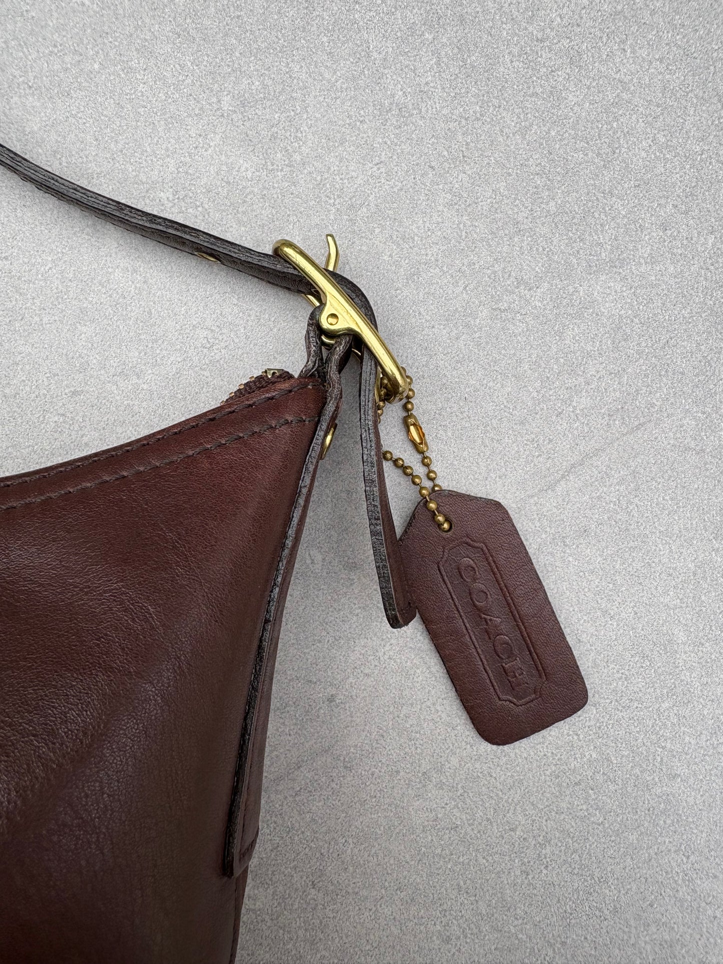 Coach Maroon Leather Bag