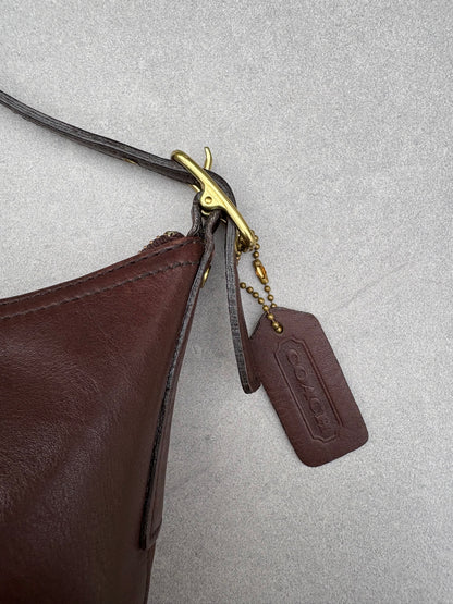 Coach Maroon Leather Bag