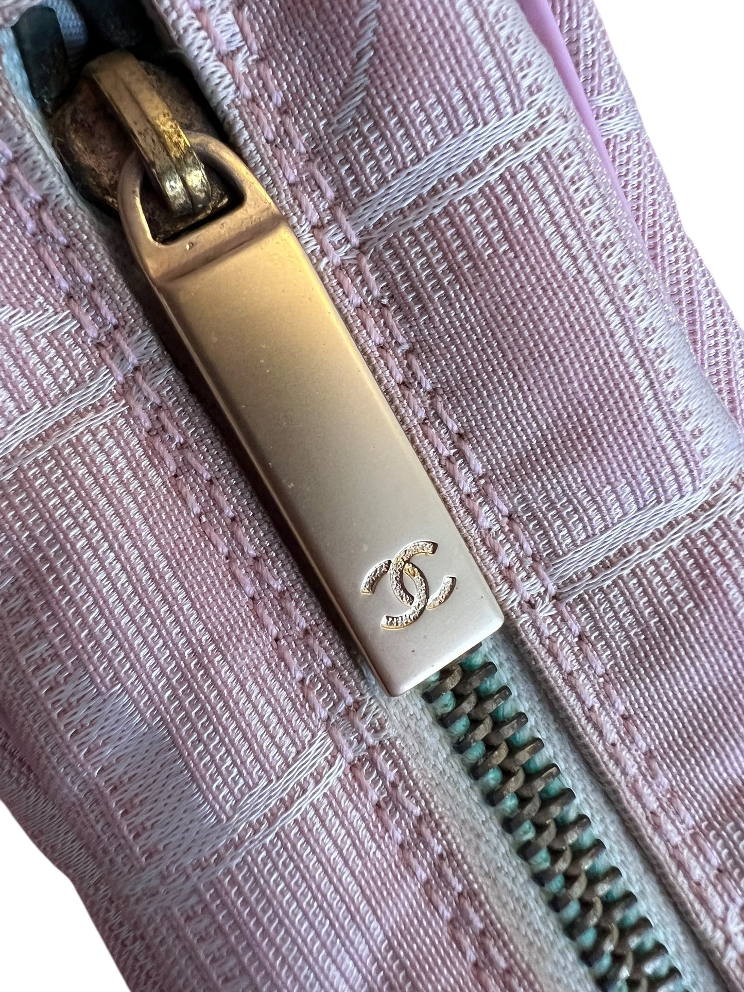 Chanel Pink Travel Line Shoulder Bag 2000s