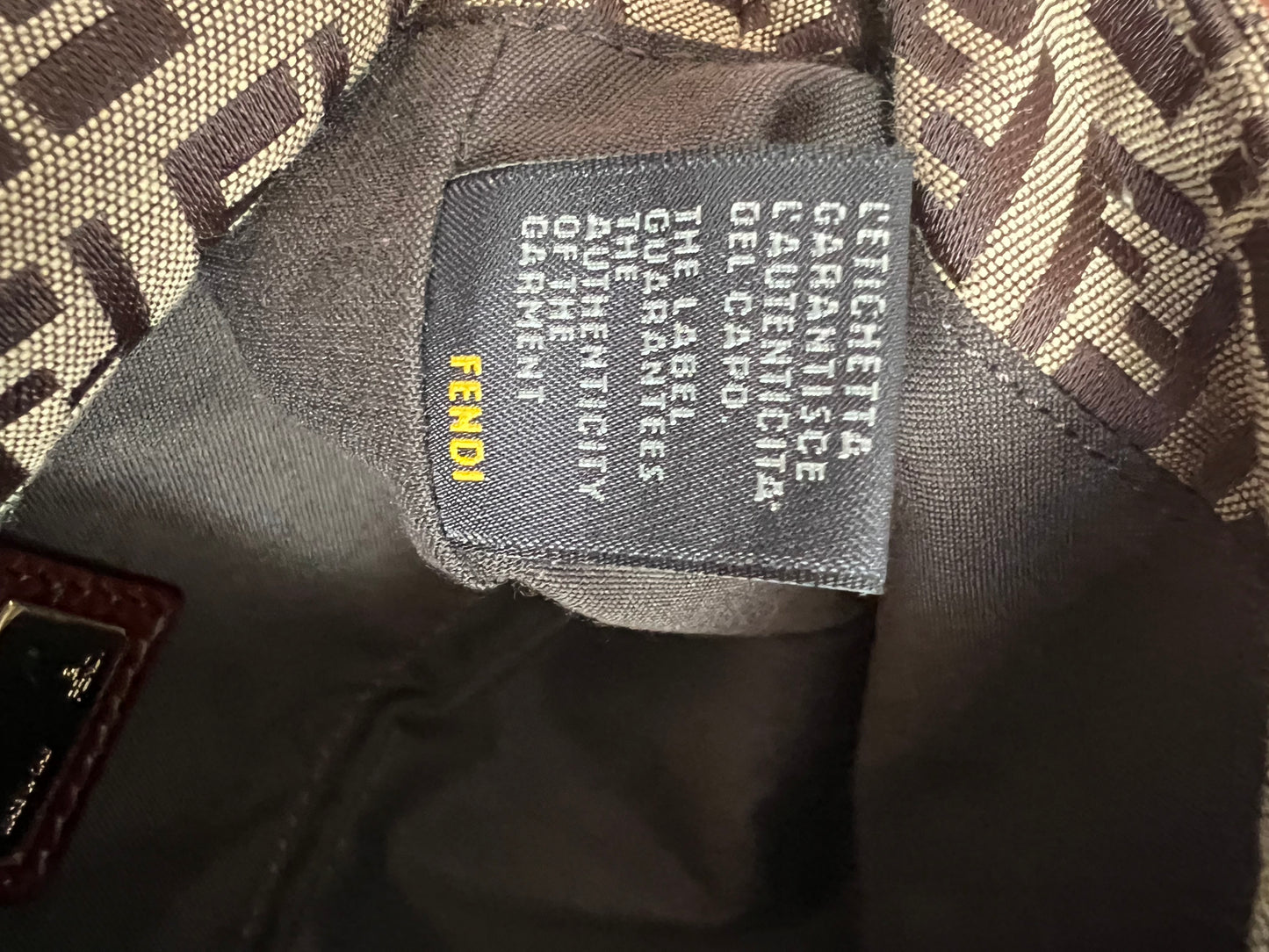 Fendi Zucchino Mini Manma Bucket Shoulder Bag