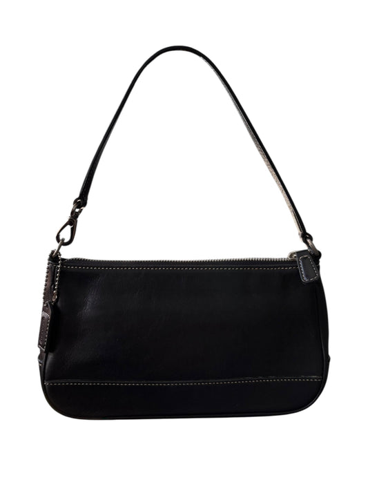 Coach Black Leather Demi Shoulder Bag