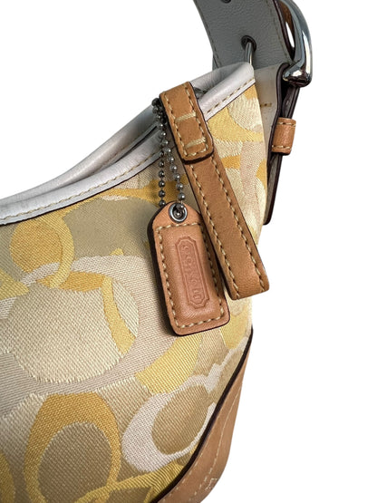 Coach Yellow Signature Monogram Shoulder Bag