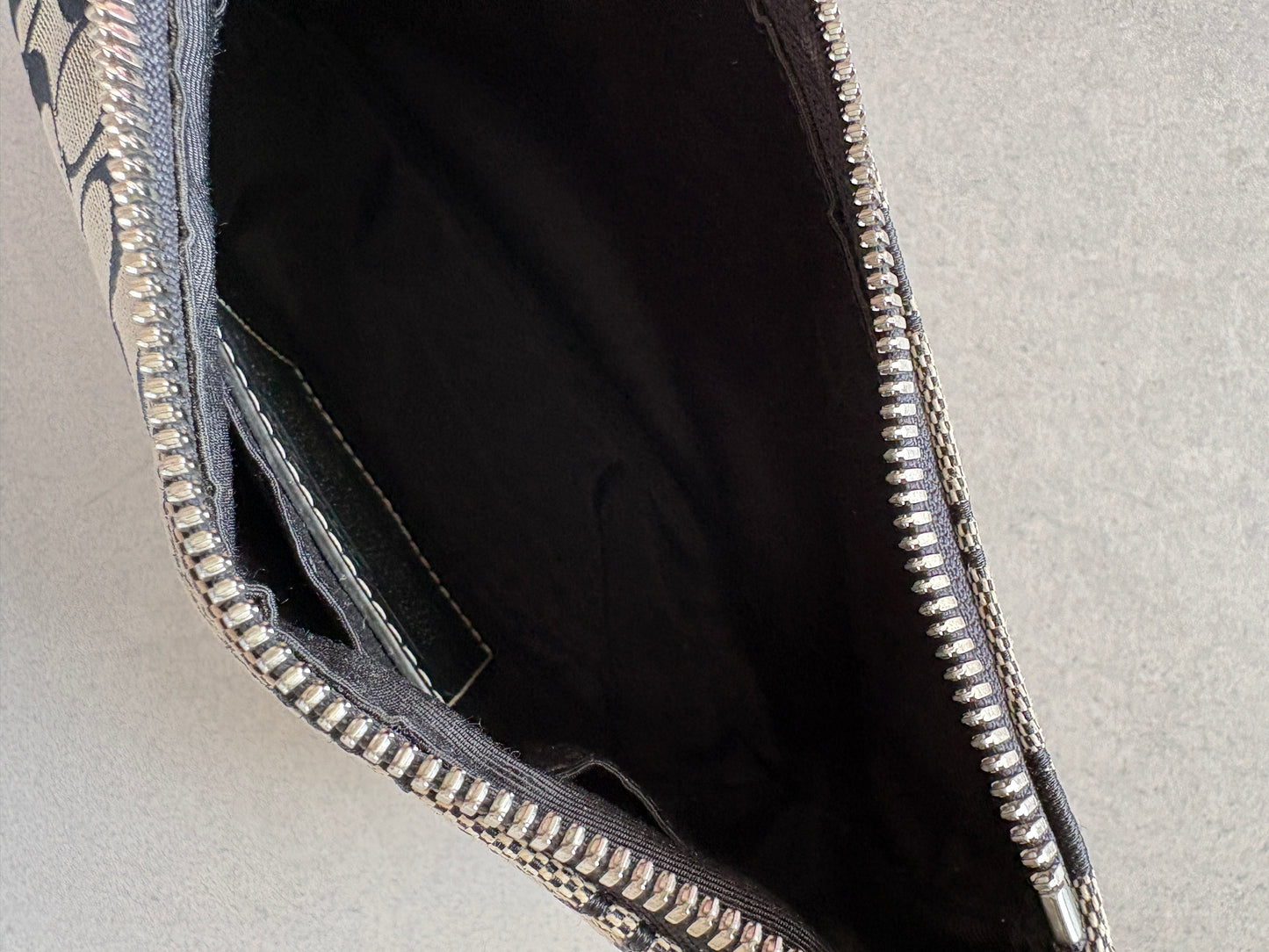 Coach Demi Black and Grey Shoulder Bag