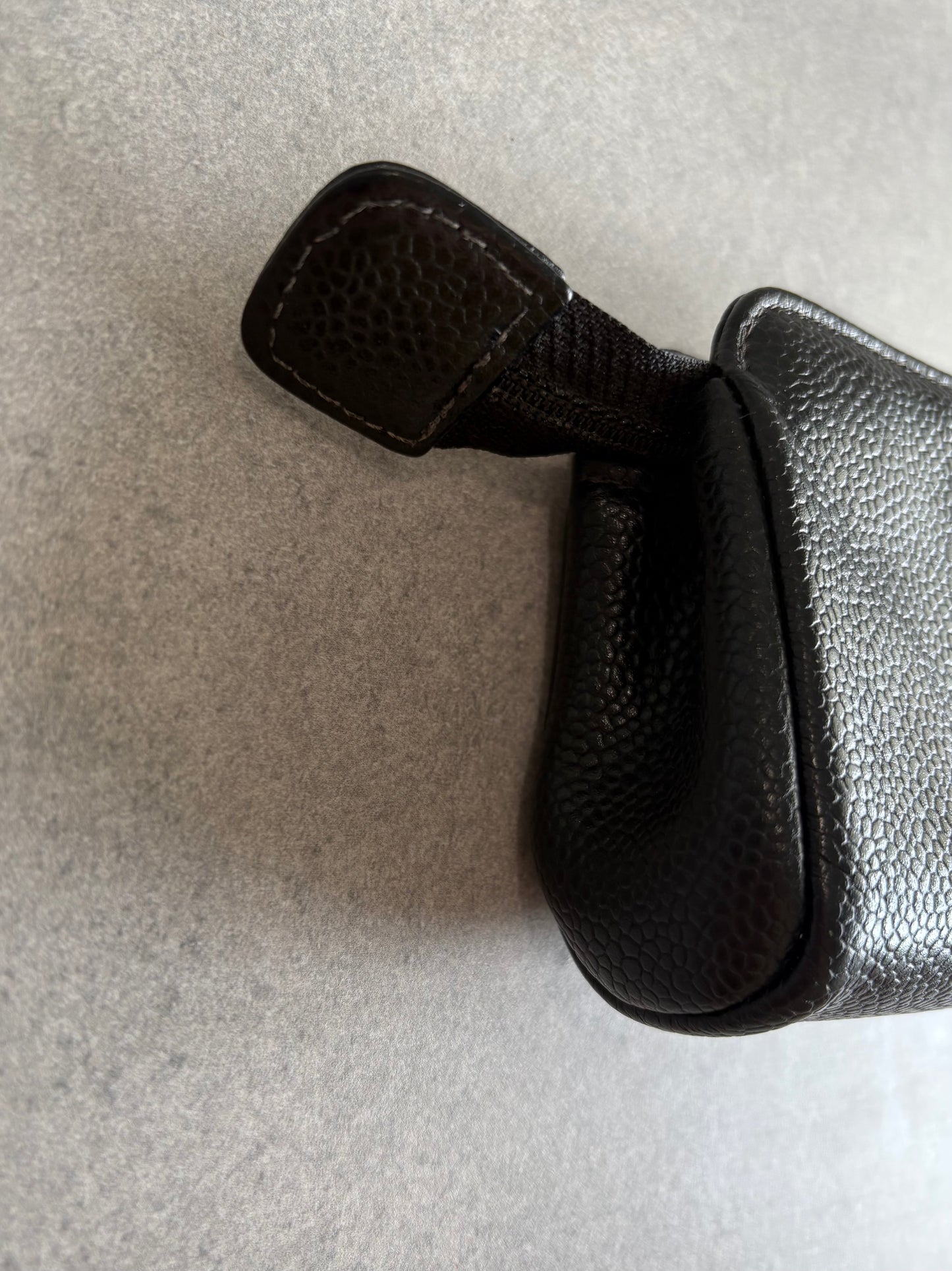 Chanel Black Cavier Leather with Gold Hardware