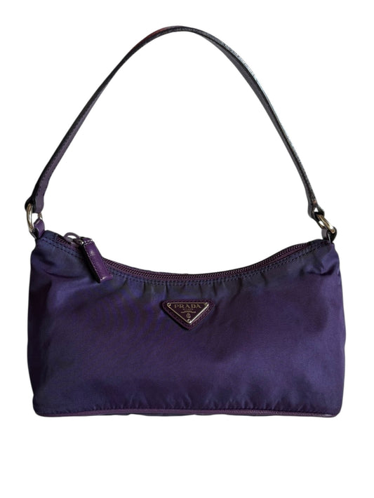 Prada Nylon Shoulder Bag Purple