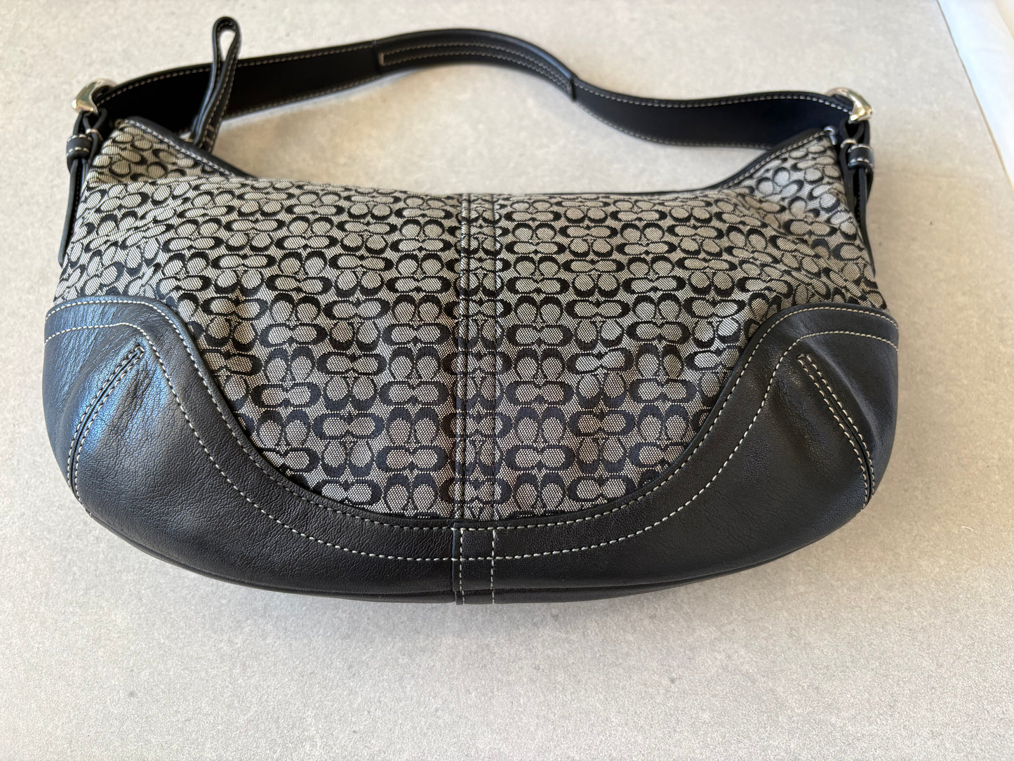 Coach Soho Shoulder Bag Black Monogram
