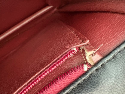 Chanel Classic Vintage Flap Black Lambskin Leather Shoulder Bag