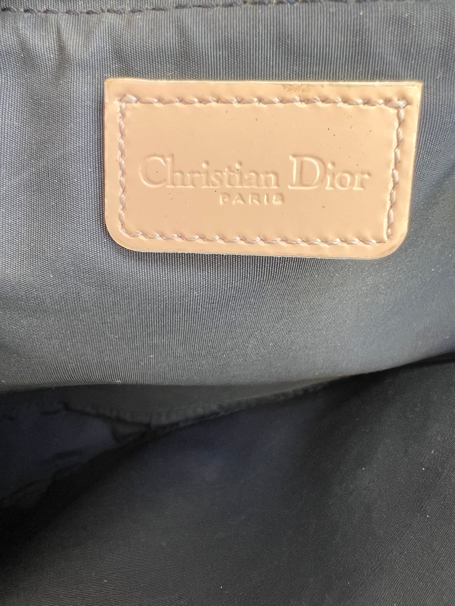 Christian Dior Blue Monogram Saddle Shoulder Bag