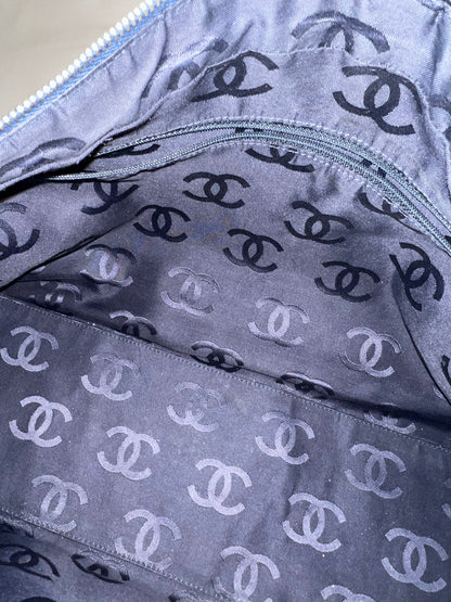 Chanel CC Denim Hobo Shoulder Bag