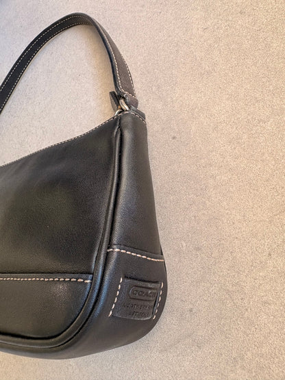 Coach Black Leather Demi Shoulder Bag