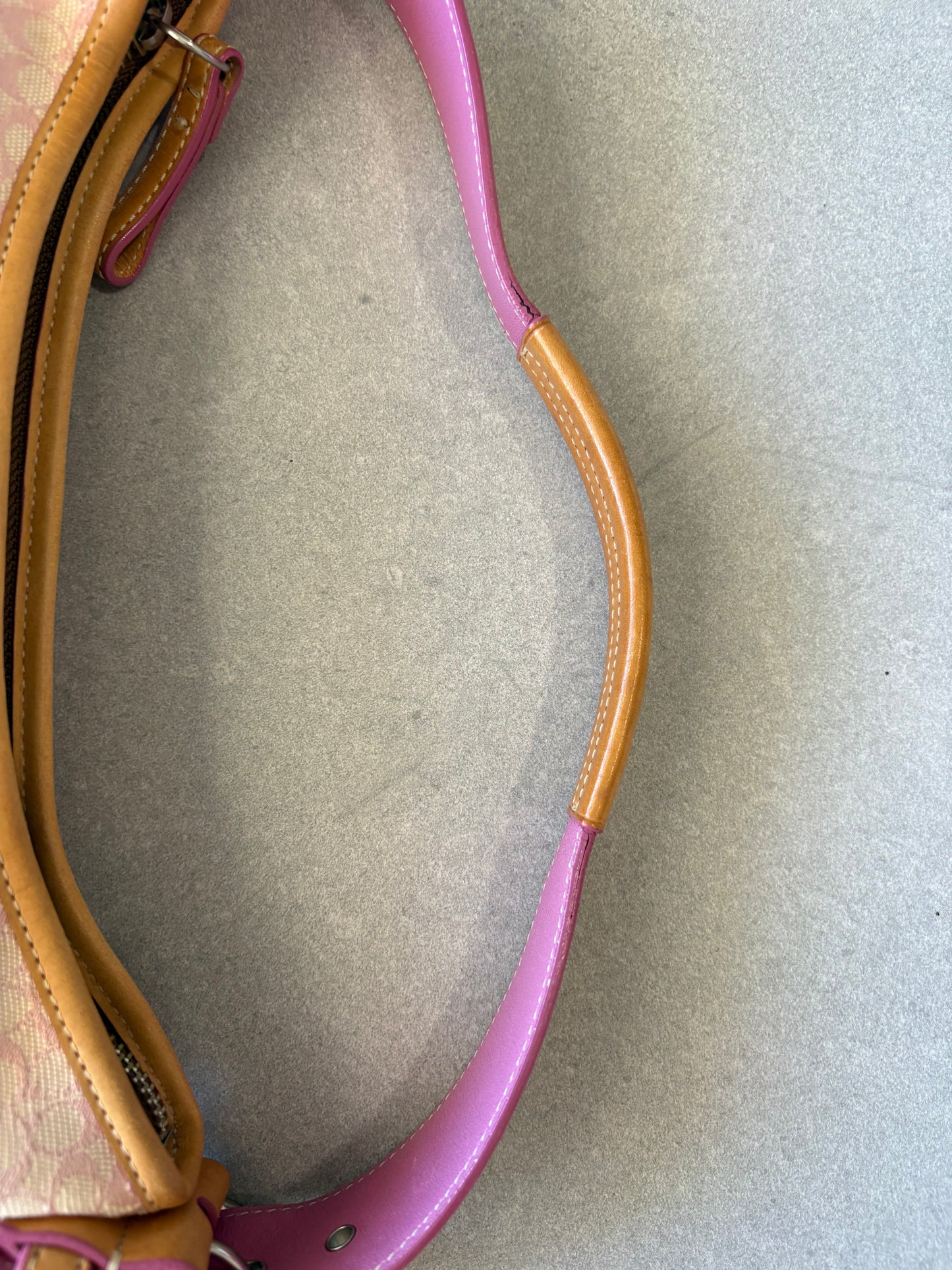 Coach Soho Shoulder Bag Pink Monogram