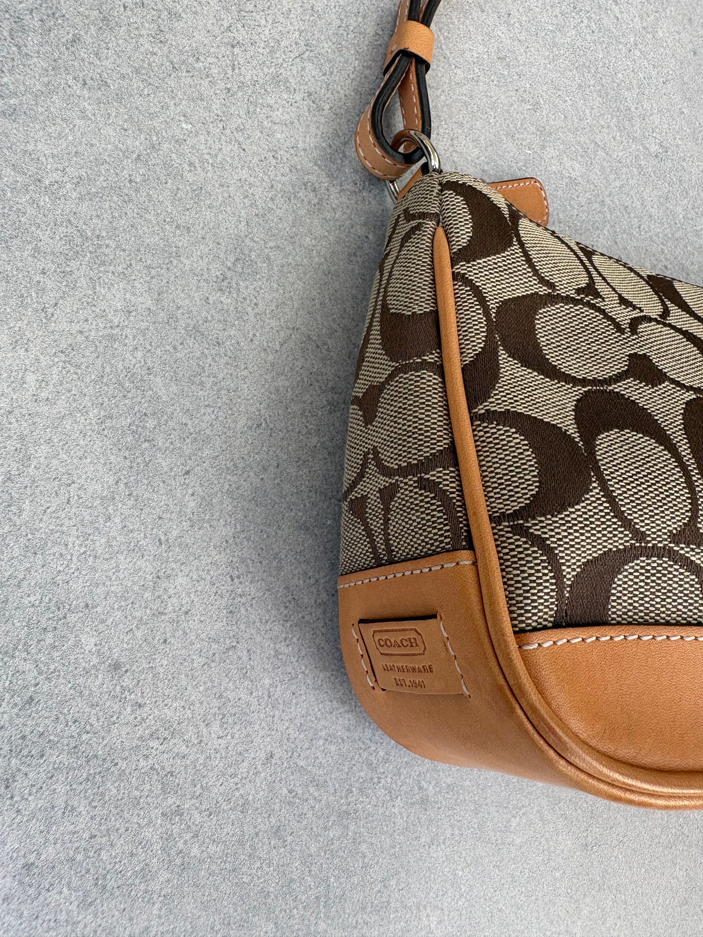 Coach Signature Demi Tan Shoulder Bag
