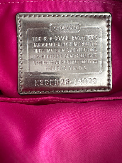 Coach Poppy Tartan Shoulder Bag