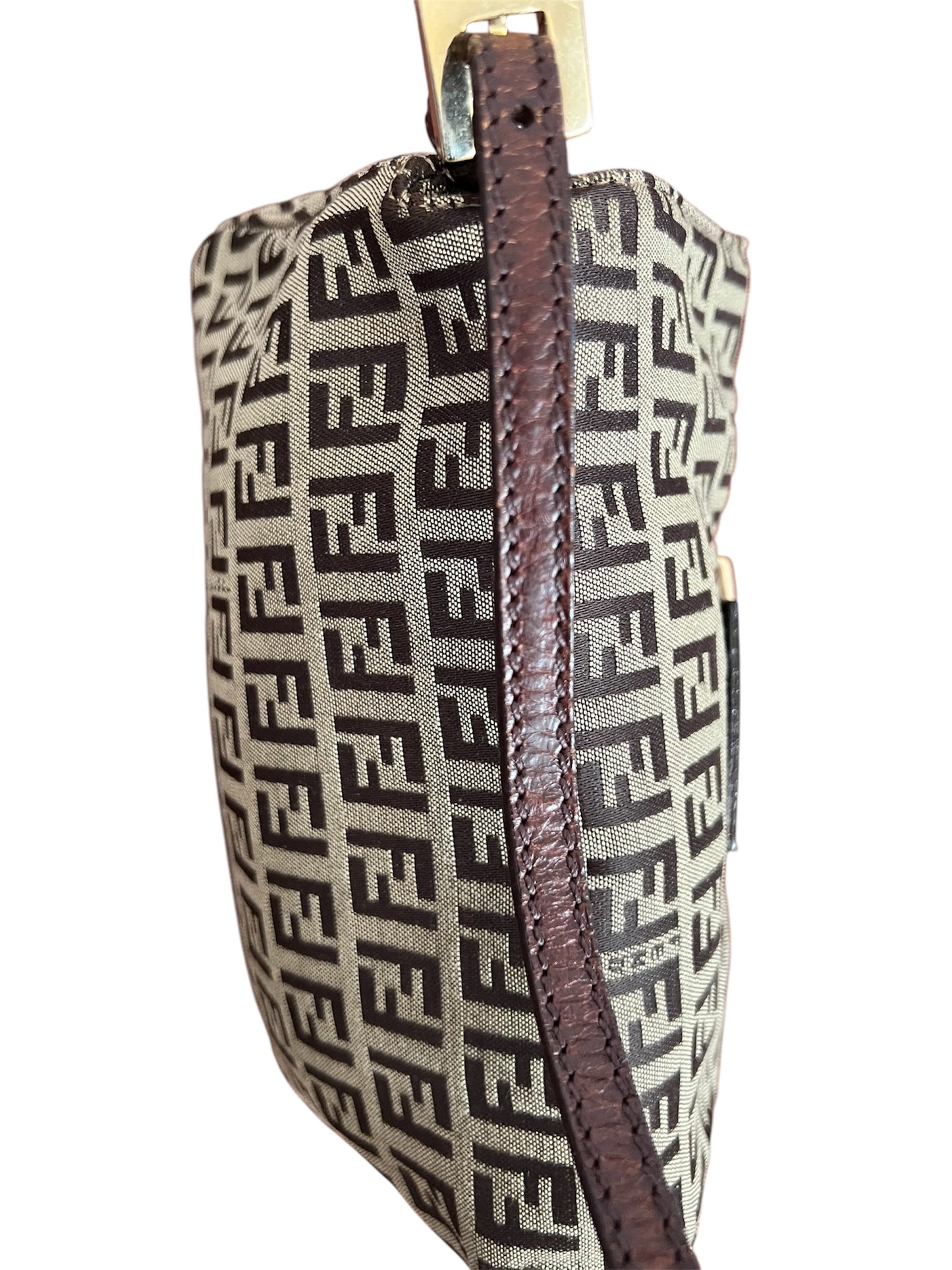 Fendi Zucchino Mini Manma Bucket Shoulder Bag