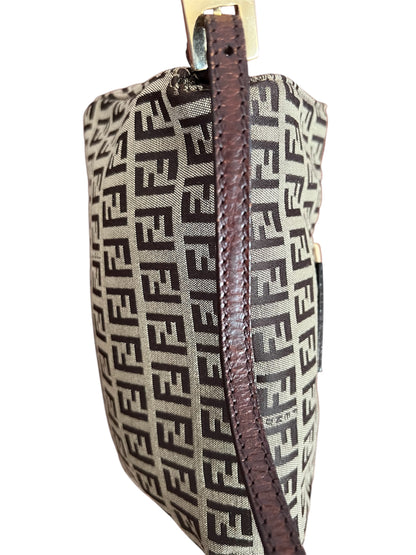 Fendi Zucchino Mini Manma Bucket Shoulder Bag