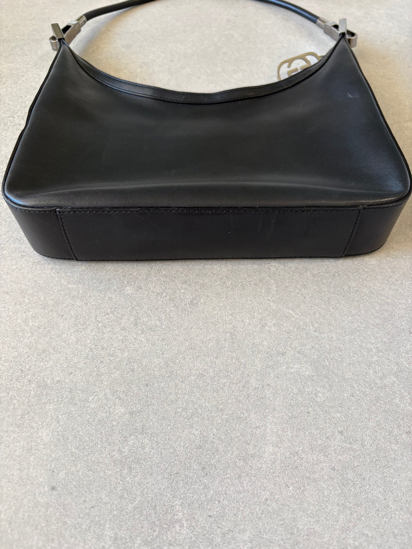 Gucci Black Leather Shoulder Bag