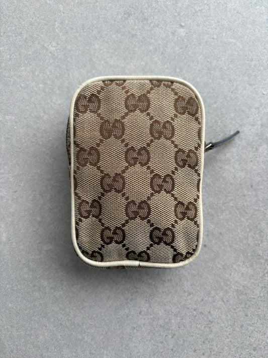 Gucci Biege and White Pouch