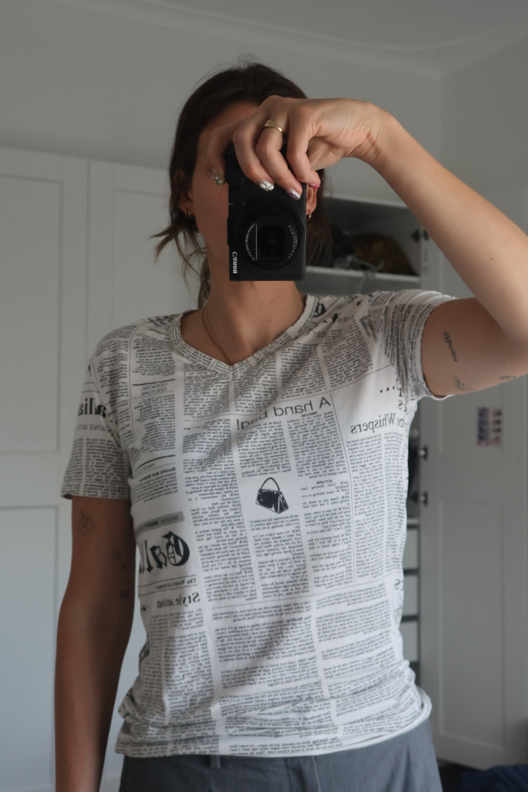 John Galliano Newspaper Top Size