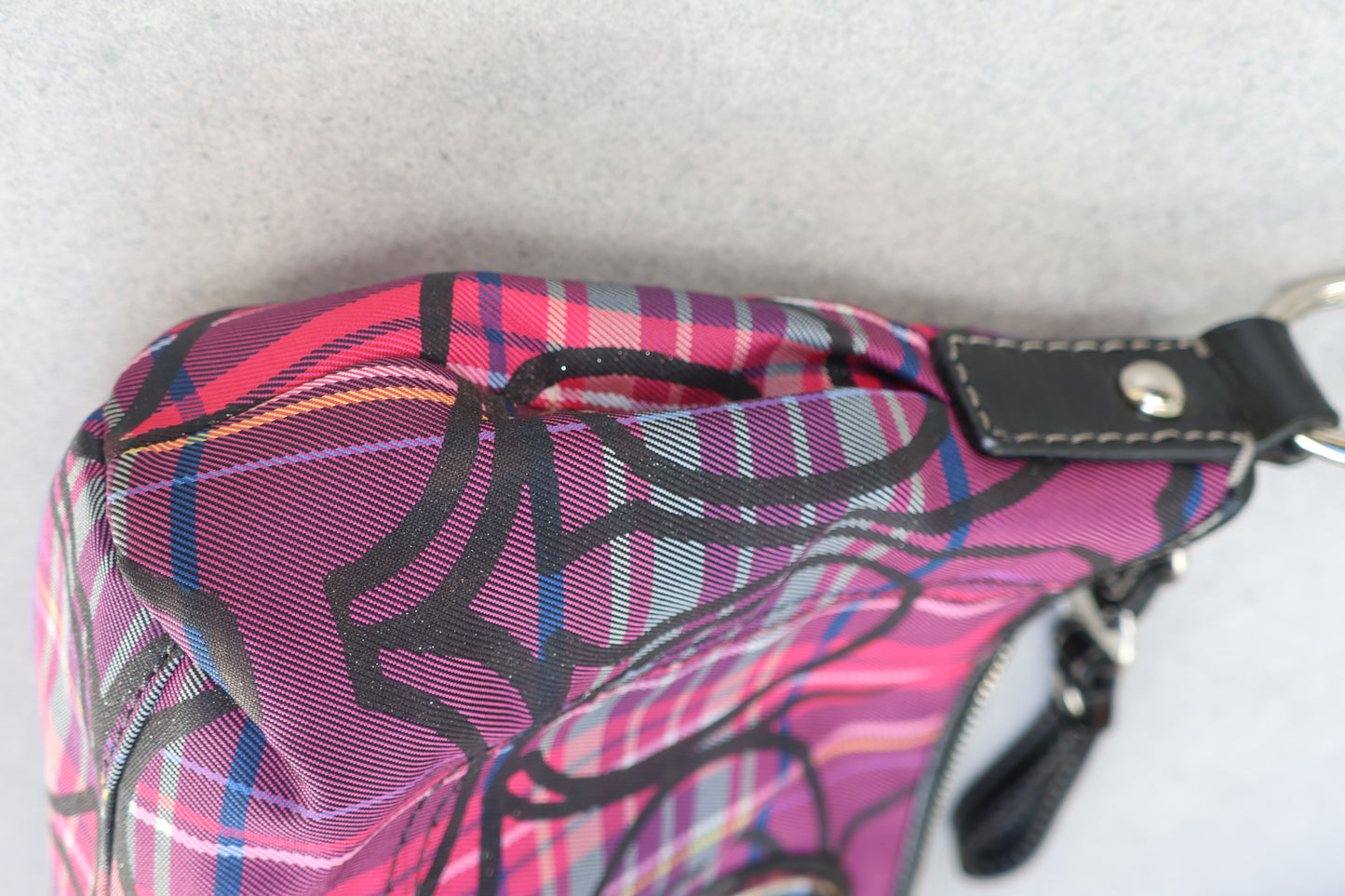 Coach Poppy Tartan Shoulder Bag
