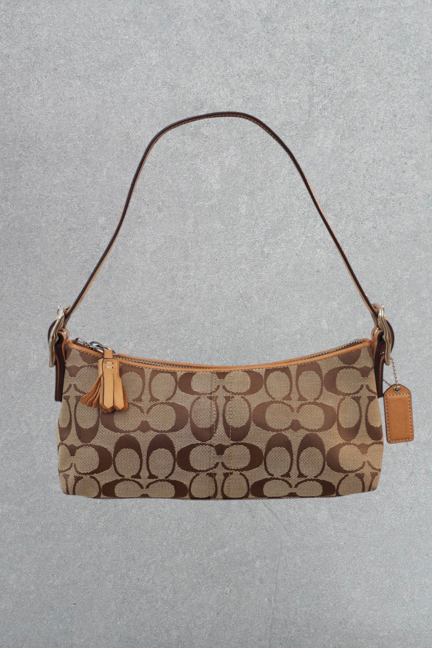 Coach Signature Brown Shoulder Bag