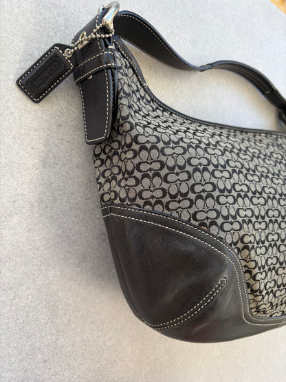 Coach Moon Shoulder Bag Black Monogram