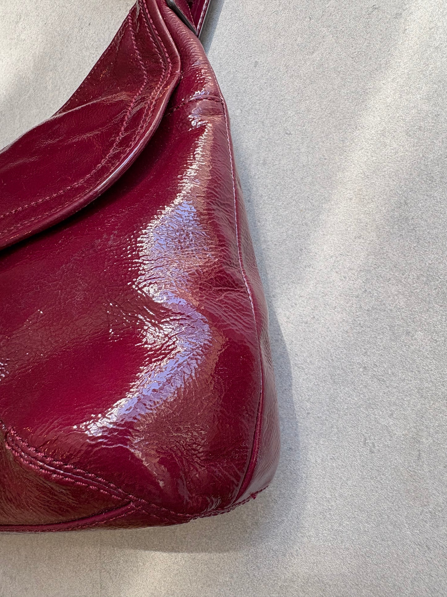 Coach Soho Plum Patent Leather Shoulder Bag