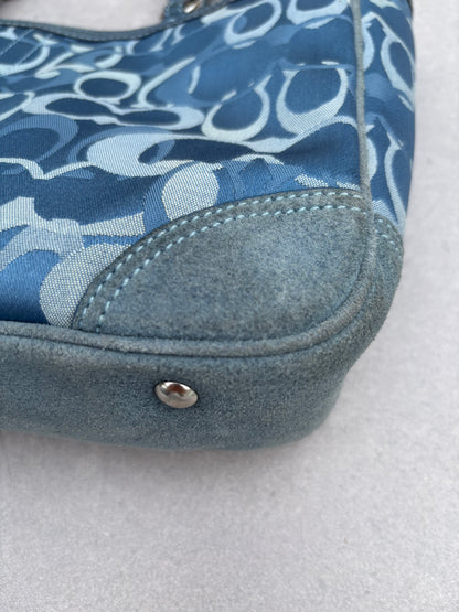 Coach Blue Optic Tote Bag