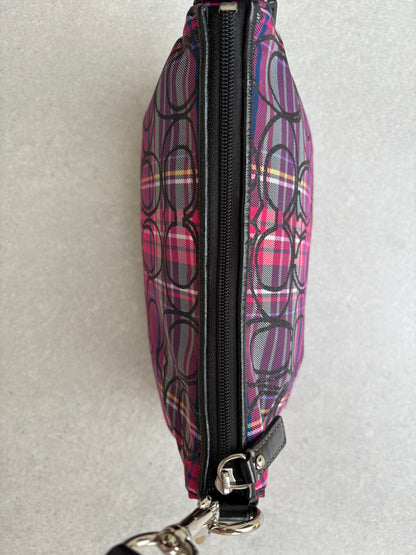 Coach Poppy Tartan Shoulder Bag