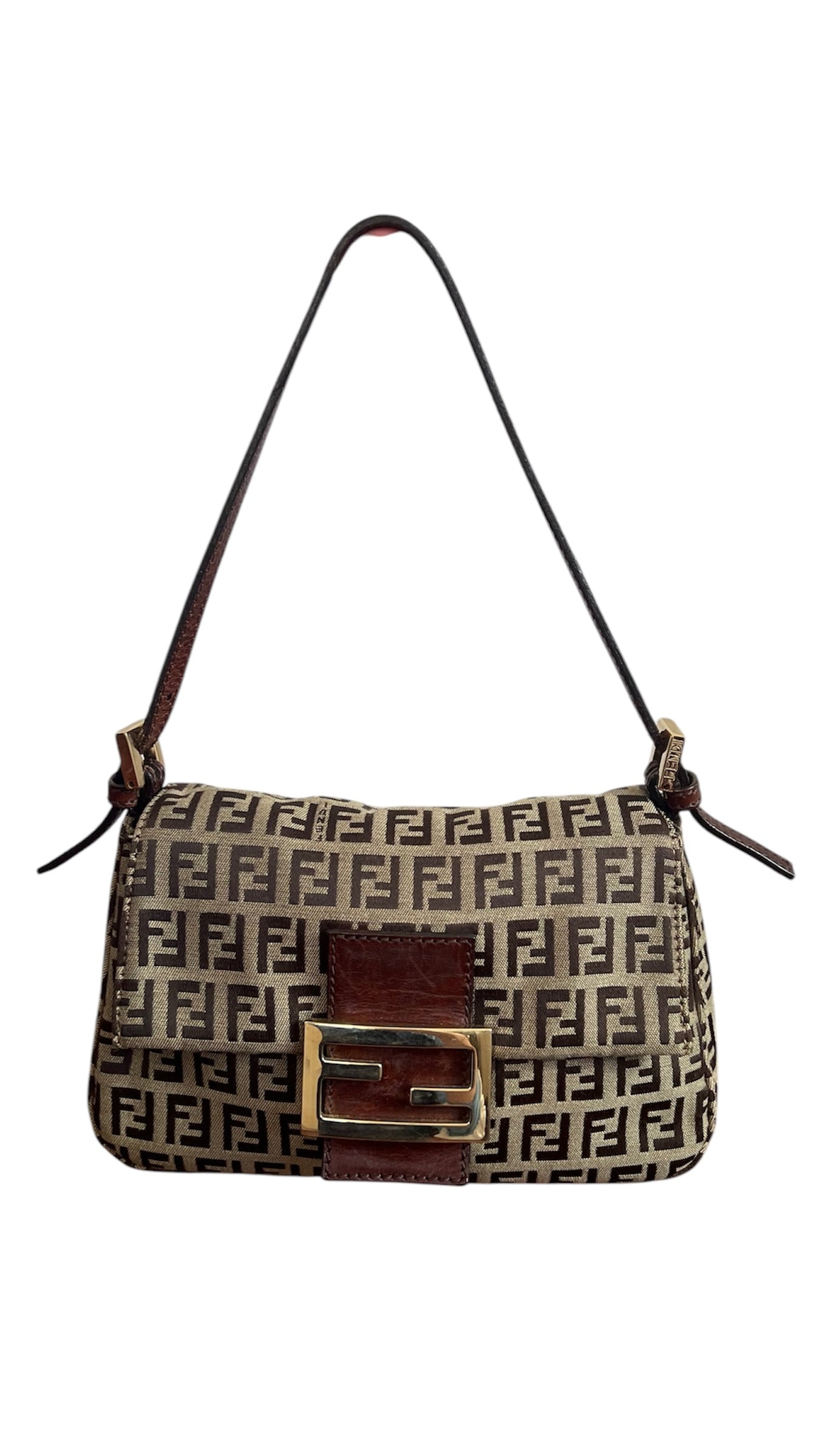 Fendi Zucchino Mini Manma Bucket Shoulder Bag