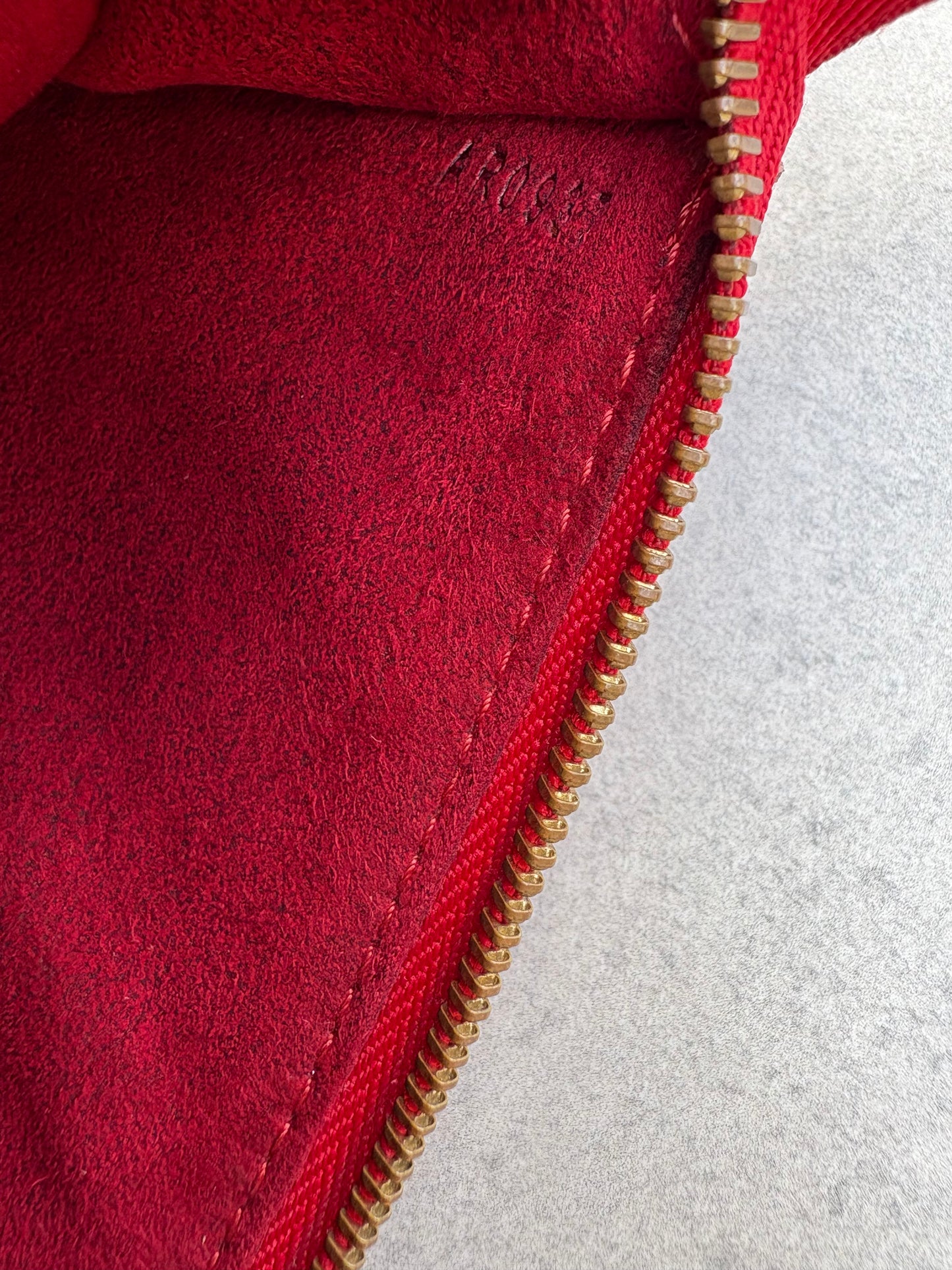 Louis Vuitton Red Epi Leather Pochette Accessoires