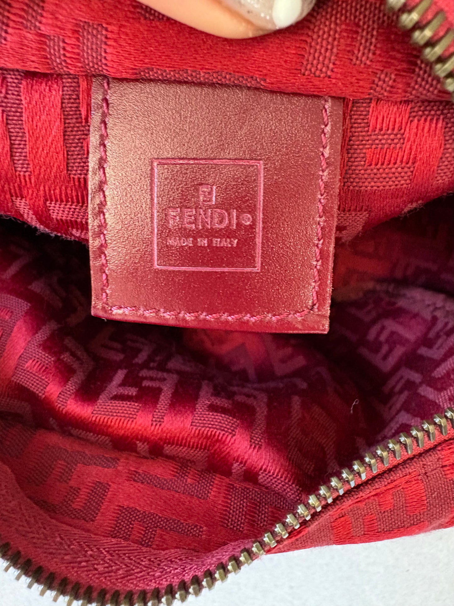 Fendi Mini Zucchico Bag Red