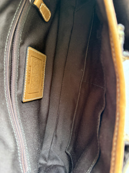 Coach Soho Brown Monogram Shoulder Bag