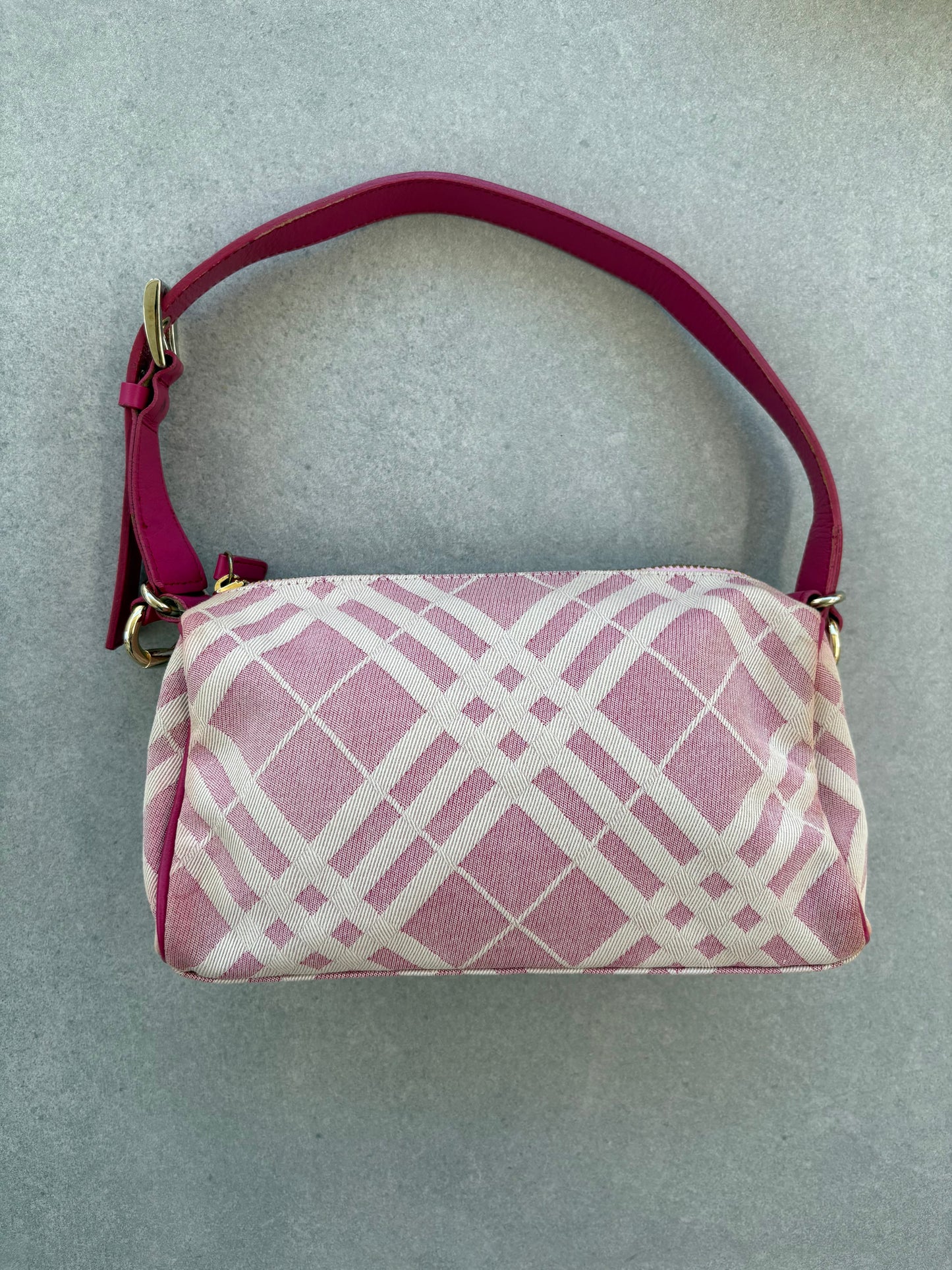 Burberry Pink Nova Check Mini Shoulder Bag
