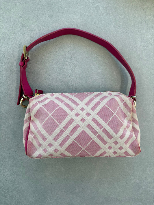 Burberry Pink Nova Check Mini Shoulder Bag