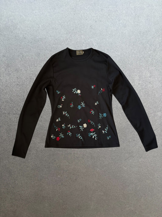 Calvin Klein Embroidered Long Sleeve Top Size M
