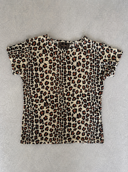 Fendi Leopard Print Short Sleeve Top – Size IT 42 / AU 10