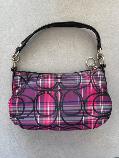Coach Poppy Tartan Shoulder Bag