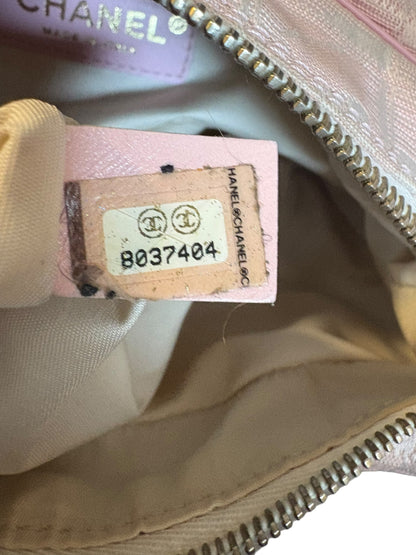 Chanel Pink Travel Line Shoulder Bag 2000s