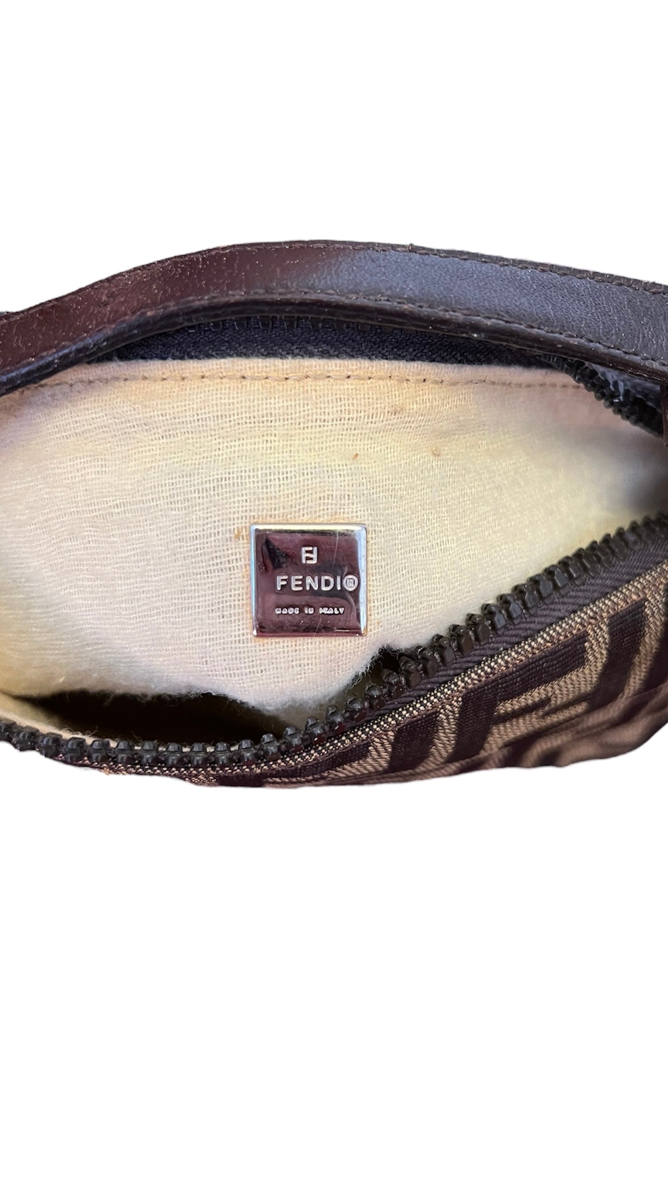 Fendi Zucca Mini Baguette Bag