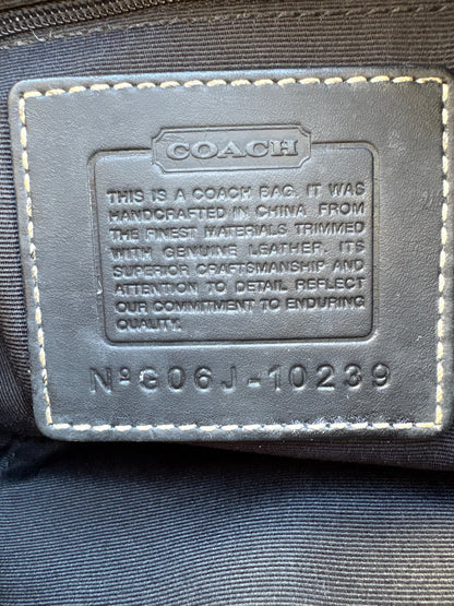 Coach Signature Black Shoulder Bag