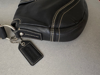 Coach Soho Black Leather Shoulder Bag