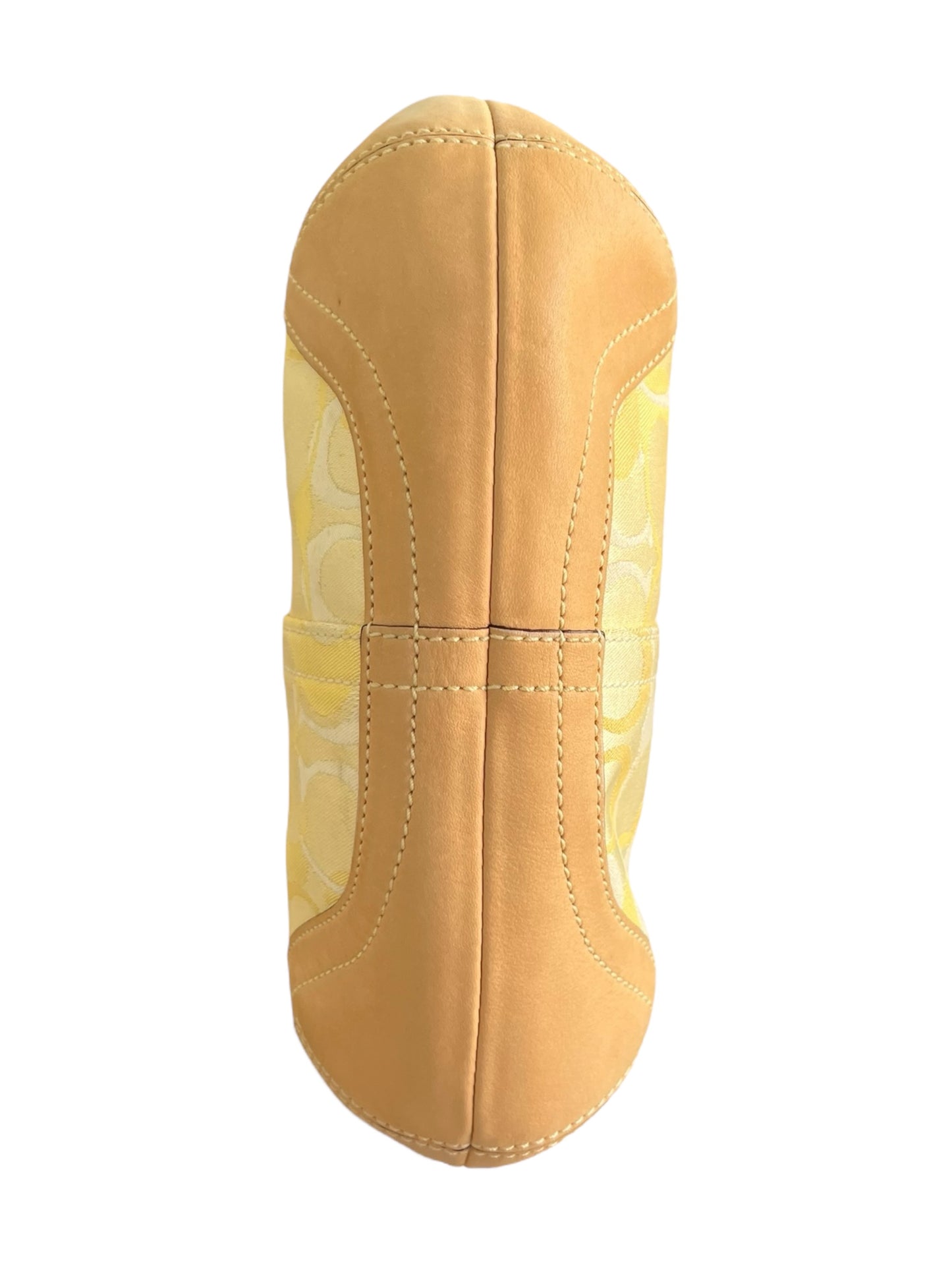 Coach Yellow Signature Monogram Shoulder Bag