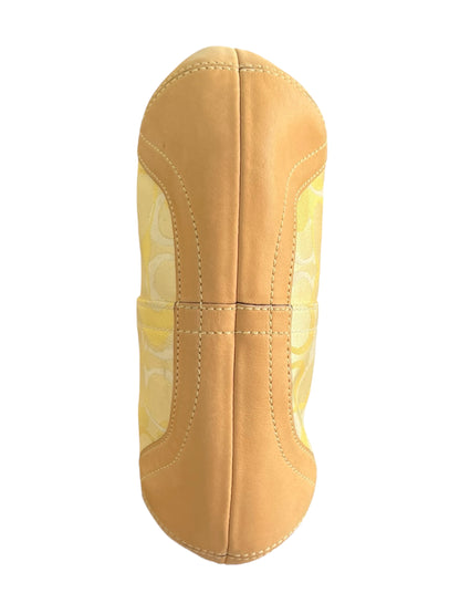 Coach Yellow Signature Monogram Shoulder Bag