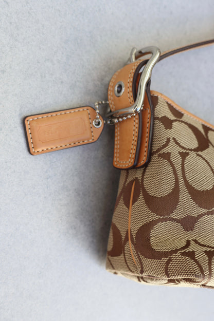 Coach Signature Brown Shoulder Bag