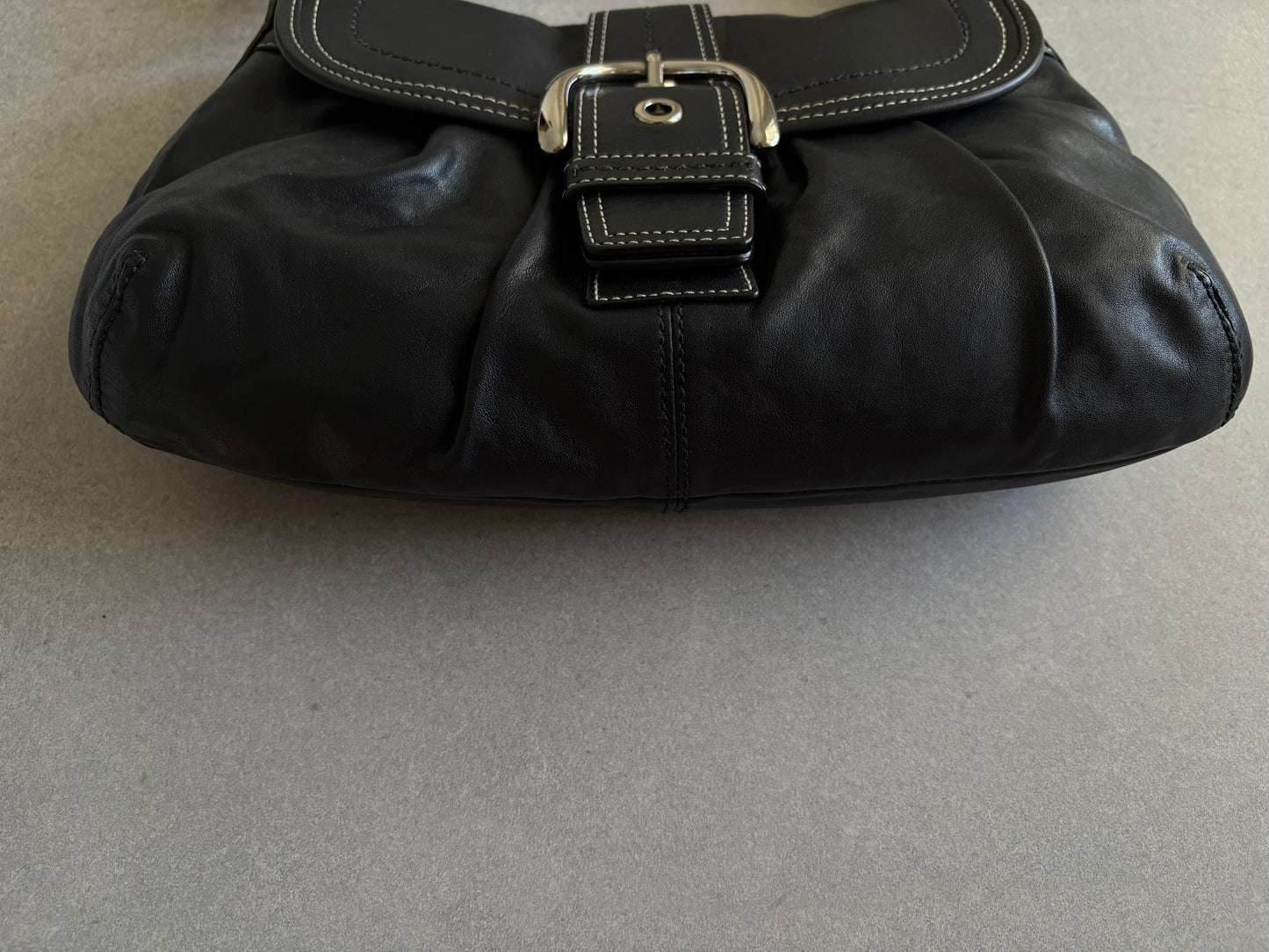 Coach Soho Black Leather Shoulder Bag