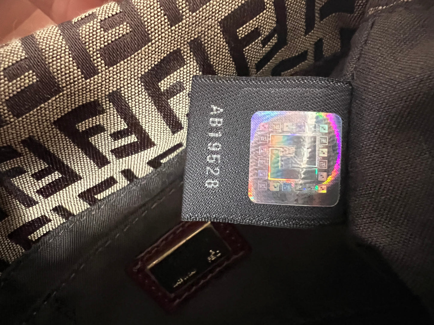 Fendi Zucchino Mini Manma Bucket Shoulder Bag