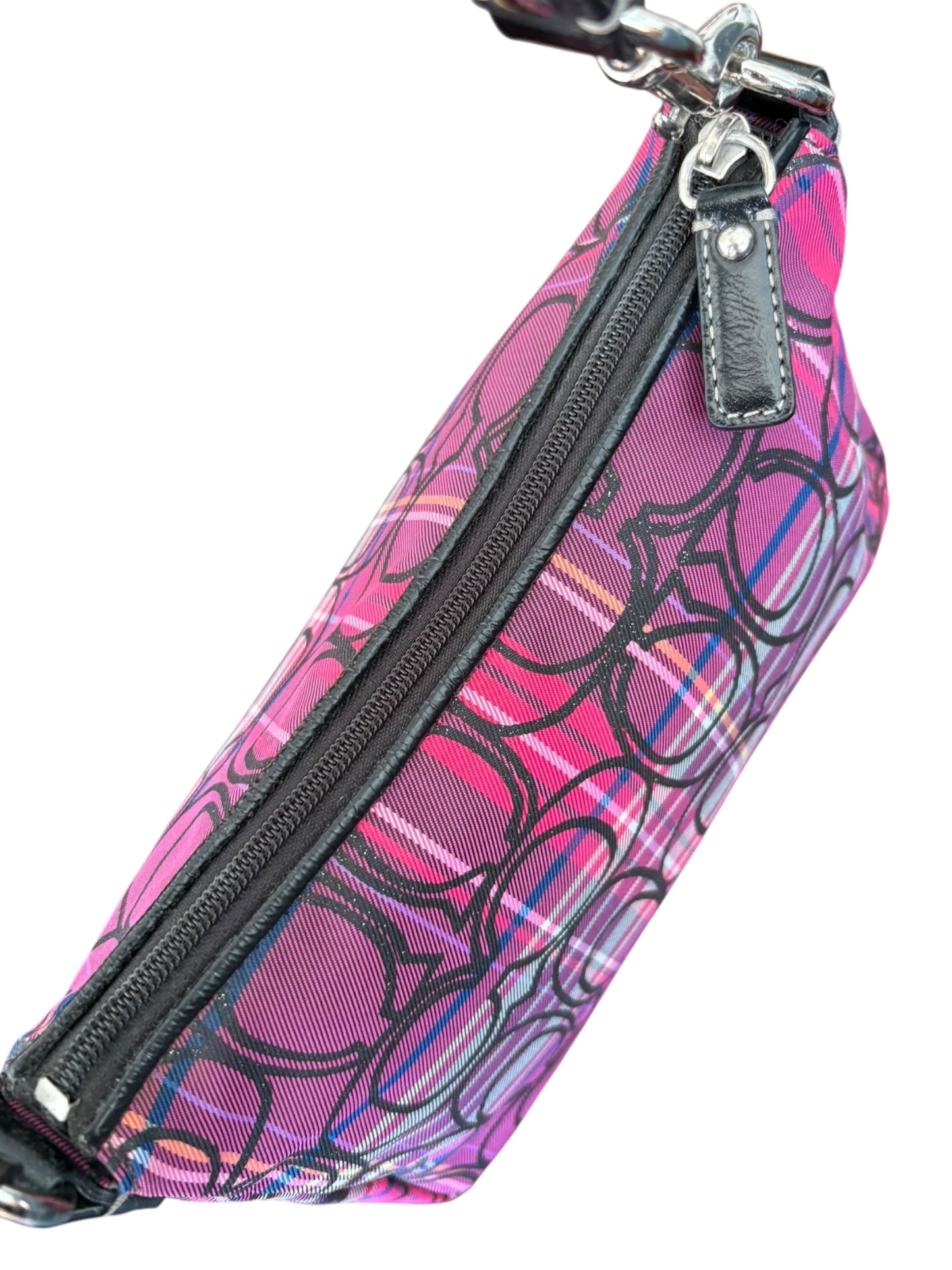 Coach Poppy Tartan Shoulder Bag