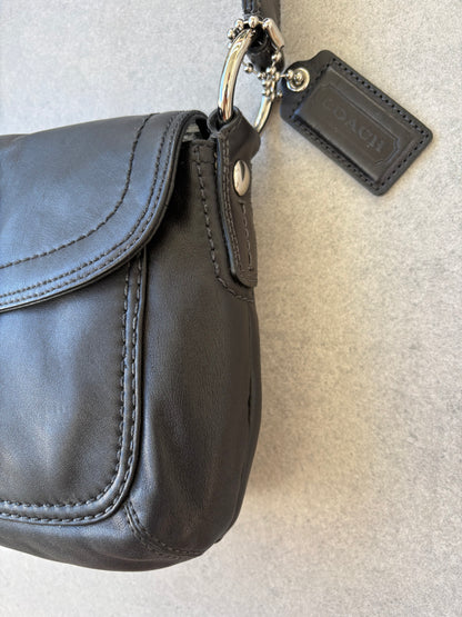 Coach Soho Black Leather Shoulder Bag